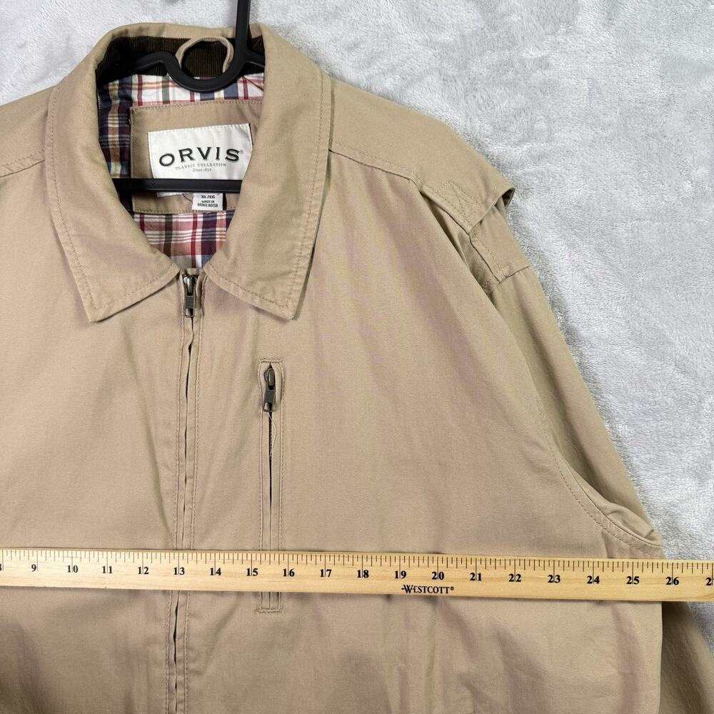 Orvis Sport Coat Jacket Men's XL Cream Plaid Lining Corduroy Cuffs *Flaws Golf - Picture 6 of 16